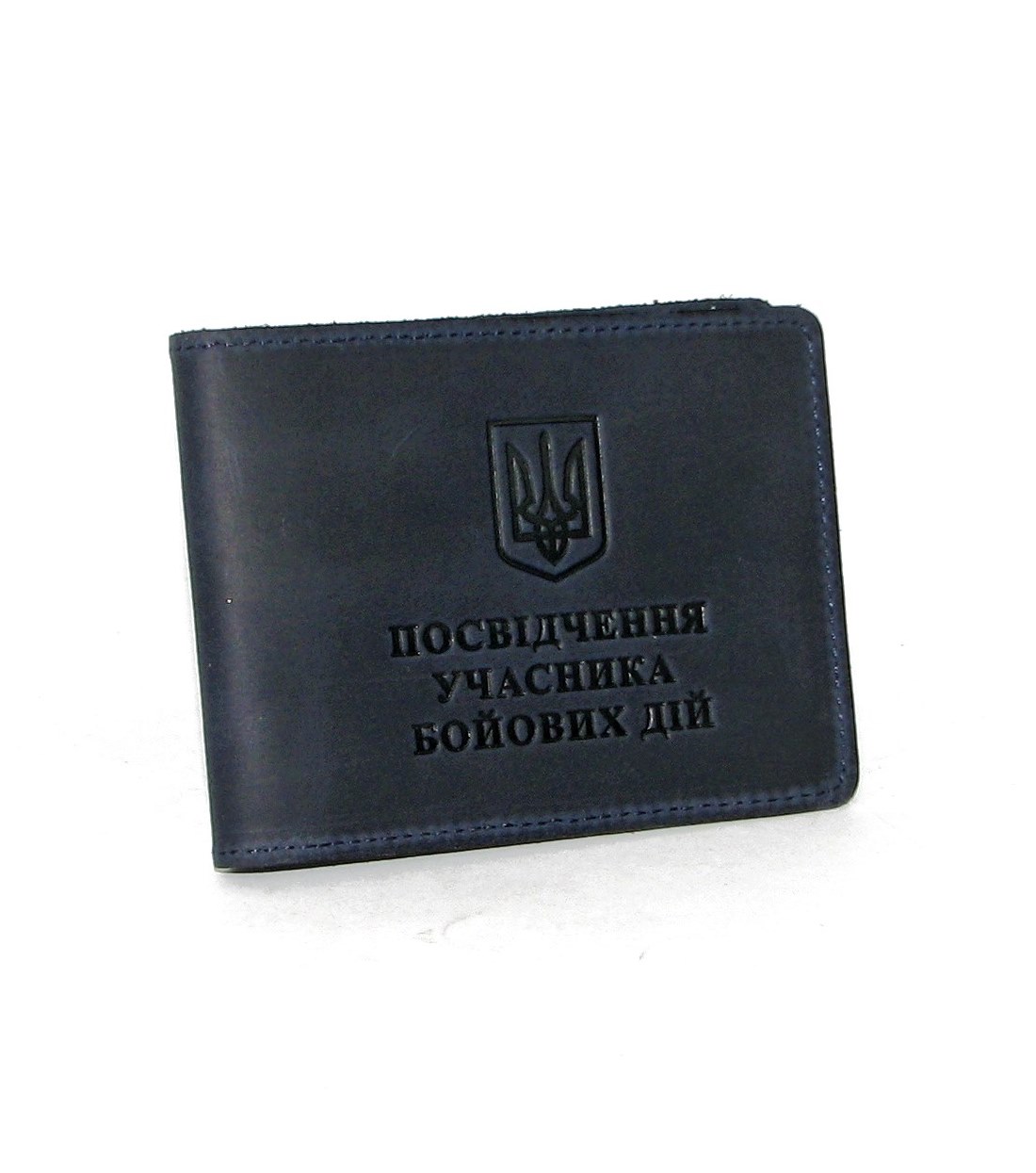 Обкладинка з натуральної шкіри на посвідчення учасника бойових дій УБД DNK UBD H col.K